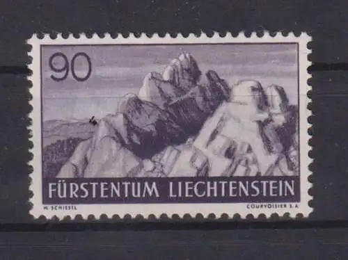 Liechtenstein 166 90 Rp. Landschaften Luxus ungebraucht Kat.-Wert 12,00