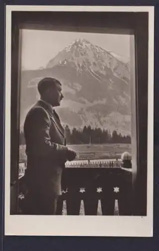 Ansichtskarte Der Führer Adolf Hitler vor Bergpanorama Photo Hoffmann München