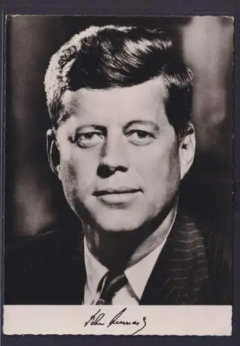 Ansichtskarte Porträt John F. Kennedy Präsident Vereinigte Staaten