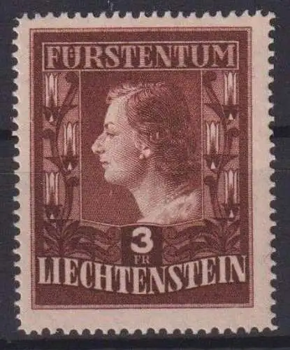 Liechtenstein 305 B Fürstin Gina Luxus postfrisch MNH Kat.-Wert 170,00