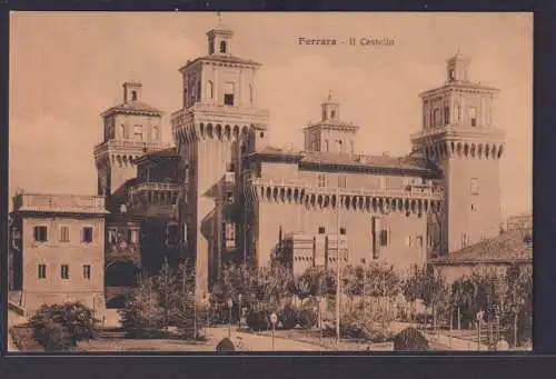 Ansichtskarte Ferrara Italien Il Castello Burg Festung