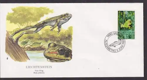 Liechtenstein Fauna Laubfrosch Schöner Künstler Brief