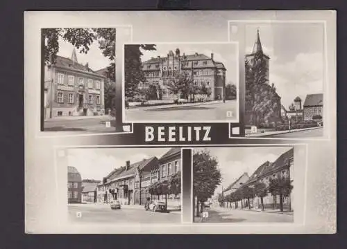 Ansichtskarte Beelitz Brandenburg Bildung Diesterwegschule Religion Marienkirche