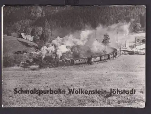 Ansichtskarte Lokomotiven Schmalspurbahn Wolkenstein Jöhstadt 3er Set