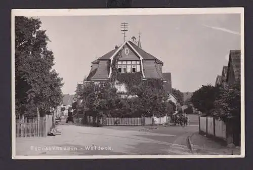 Ansichtskarte Sachsenhausen Waldeck Hessen Strassenansicht n. Remscheid NRW