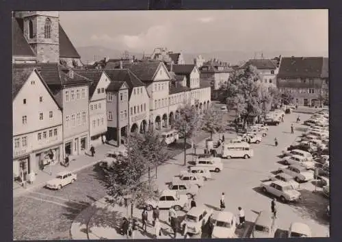 Ansichtskarte Saalfeld Saale Thüringen Marktplatz Verlag VEB Bild und Heimat