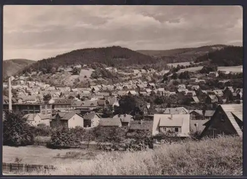 Ansichtskarte Trusetal Totalansicht Landschaft Berge Wald Thüringen nach