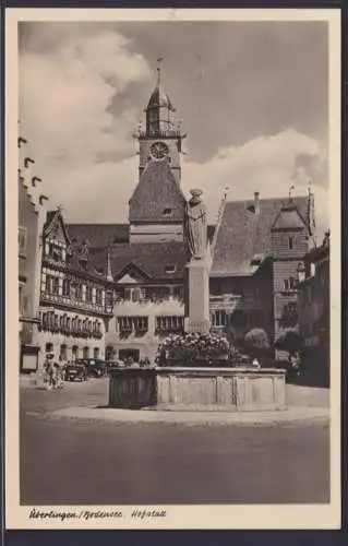 Ansichtskarte Überlingen Bodensee Hofstatt Denkmal Baden Württemberg nach Berlin