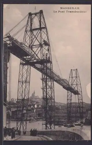 Ansichtskarte Marseille Schwebefähre Hafen Frankreich