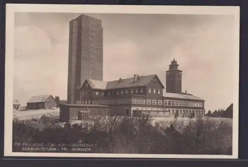 Ansichtskarte Königstein Feldberg Fernsehsender Feldberghof Aussichtsturm Hessen