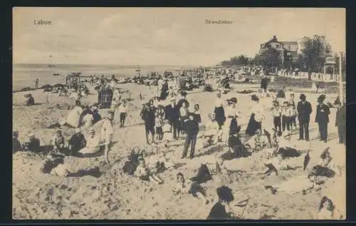 Ansichtskarte Laboe Schleswig Holstein Strandleben ab Kiel nach Hagen