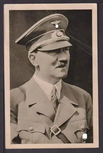 Deutsches Reich Propaganda Foto Ansichtskarte Portrait Hitler SST Philatelie