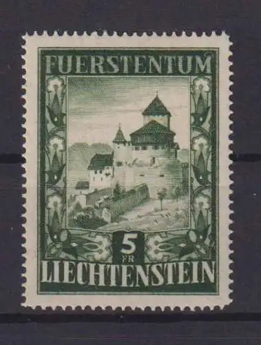 Liechtenstein 309 Schloss Vaduz tadellos postfrisch MNH Kat.-Wert 280,00 €