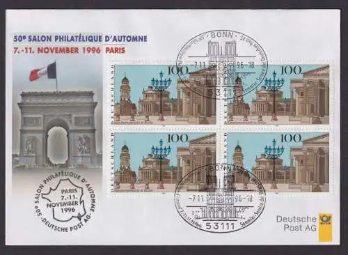 Philatelie Viererblock Briefmarkenausstellung 50ter Salon Philatelique Paris