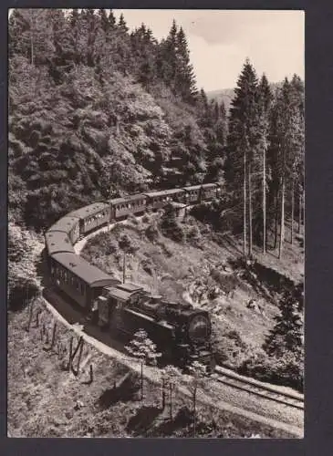 Ansichtskarte Harzquerbahn von Nordhausen Thüringen n. Wernigerode Sachsen