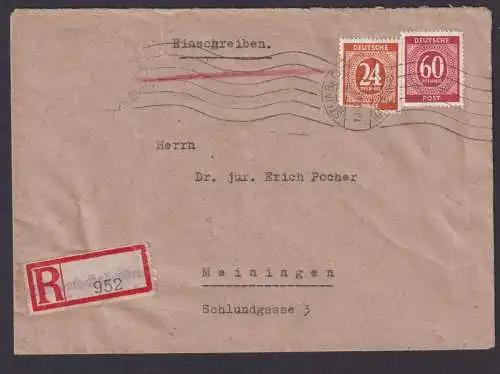 Briefmarken All. Besetzung Gemeinschaft R Brief MIF Not R Zettel Steinbach