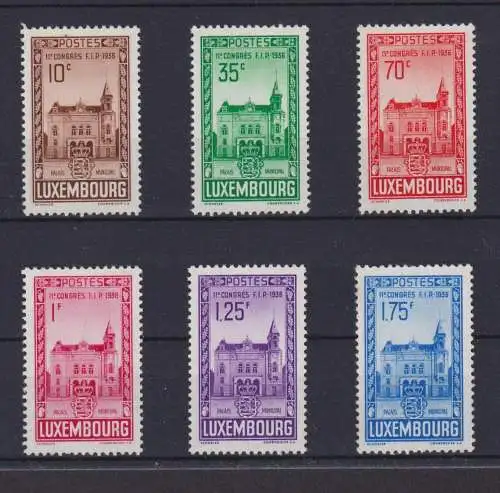 Luxemburg 290-295 Philatelie Kongreß postfrisch MNH Kat.-Wert 20,00