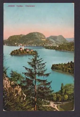 Ansichtskarte Litho Veldes Bled Slowenien Oberkrain