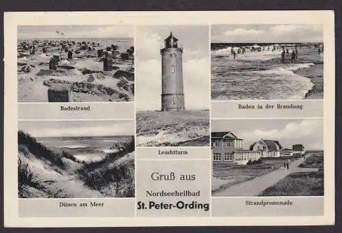 Ansichtskarte St. Peter Ording Schleswig Holstein Nordseebad n. Uelzen