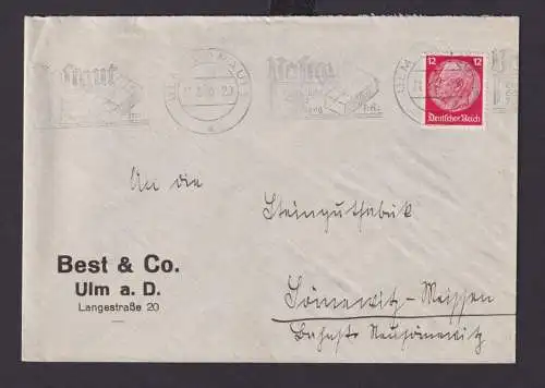 Ulm Baden Württemberg Deutsches Reich Drittes Reich Briefe Postsache SST