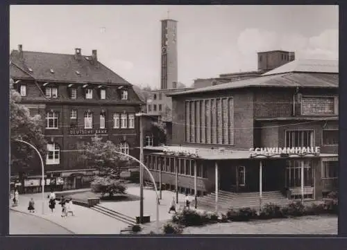 Ansichtskarte Hamburg Harburg Schwimmhalle