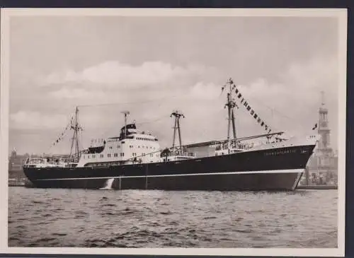 Ansichtskarte Schiff Schifffahrt Seefahrt Marine M.S. Transatlantic Poseidon