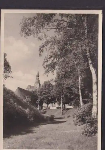 Ansichtskarte Tangermünde Sachsen Anhalt Am Burgwall Kirche Religion Park