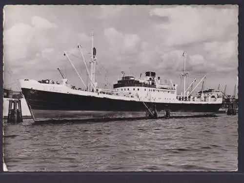 Ansichtskarte Schiff Schifffahrt Seefahrt Marine MS Aleppo Deutsche Levante