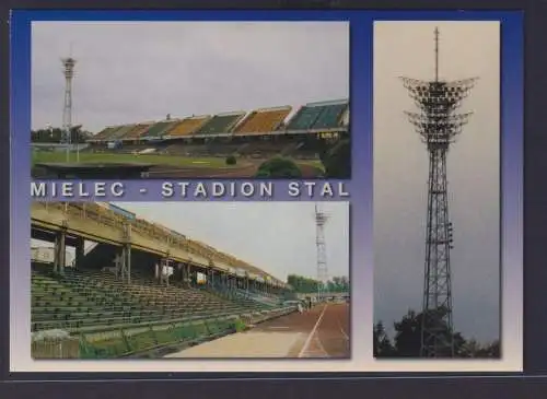 Ansichtskarte Fußballstadion Mielec Polen Stadion Stal