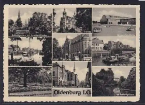 Ansichtskarte Oldenburg Niedersachsen Schloßgarten SchloßWeser Ems Halle Am Stau