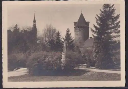 Ansichtskarte Tangermünde Sachsen Anhalt Denkmalplatz Standbild Kurfürst