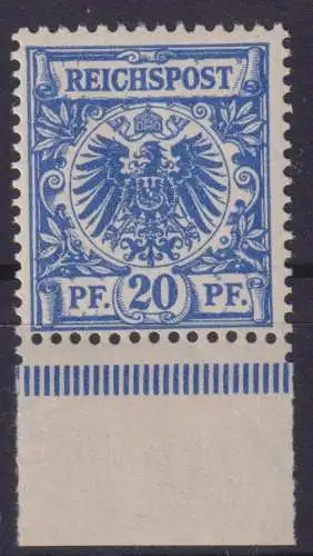 Deutsches Reich 48 d Krone Adler Unterrand Luxus postfrisch MNH nicht gefaltet