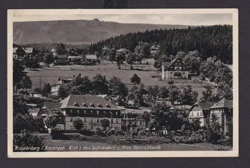 Ansichtskarte Brückenberg Sachsen Riesengebirge Prinz Heinrich Baude Hotel