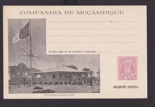 Mosambik Mocambique 10 Reis Africa Portugal colonies postal stationery Picture