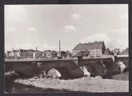 Ansichtskarte Grimma Sachsen Brücke Verlag Bild und Heimat Reichenbach