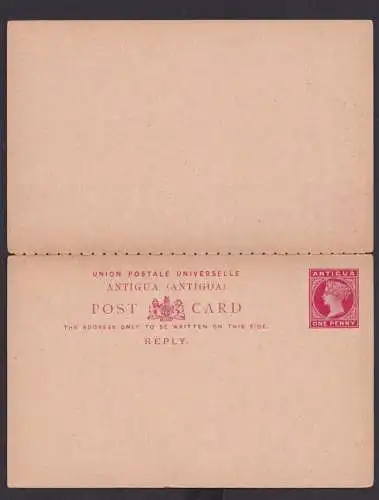 Briefmarken Britische Kolonien Antigua Ganzsache Queen Victoria Frage & Antwort