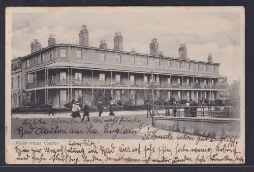 Ansichtskarte Clacton Großbritannien England Royal Hotel nach Luzern Schweiz