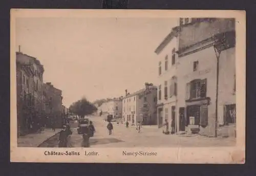 Ansichtskarte Chateau Salins Lotrhringen Frankreich Nancy Strasse Verlag Julius