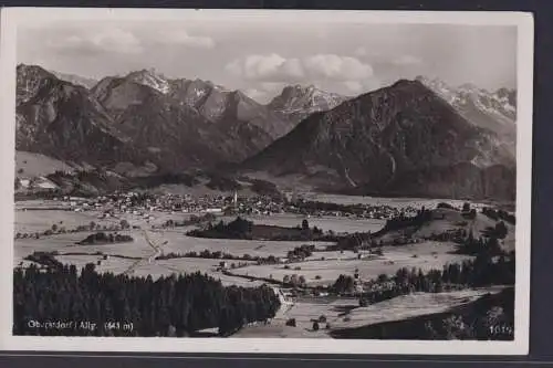 Ansichtskarte Oberstorf Bayern Allgäu Ansicht Gebirgspanorama