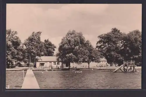 Ansichtskarte Gneisenaustadt Schildau Freibad am Neumühlteich Sachsen n. Döbeln