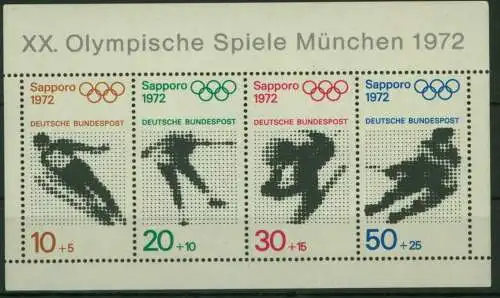 Bund Block 6 Olympia Sapporo und München tadellos postfrisch 1972 KatWert 4,00