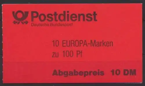 Bund MH 30 oZ Europa Markenheftchen Luxus tadellos postfrisch MNH Kat.-Wert 19,-