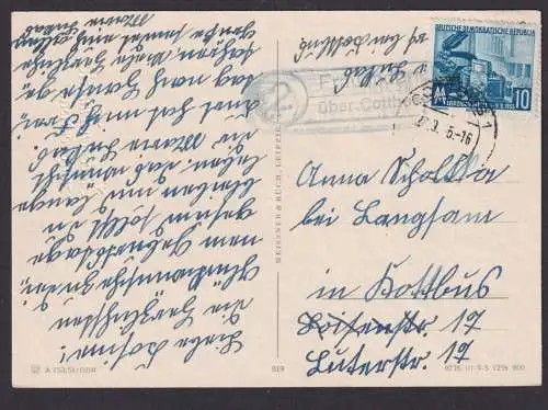 Frauendorf über Cottbus Brandenburg DDR Ansichtskarte Landpoststempel n.Cottbus