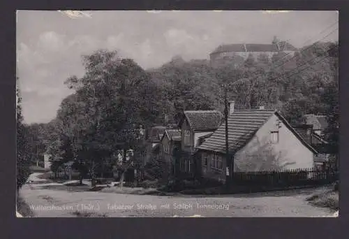 Ansichtskarte Waltershausen Thüringen Tarbazer Strasse Schloß Tenneberg Bergen