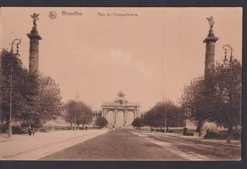 Bruxelles Ansichtskarte Feldpost Belgien Triumpbogen Hamburg I. Weltkrieg I. WK.