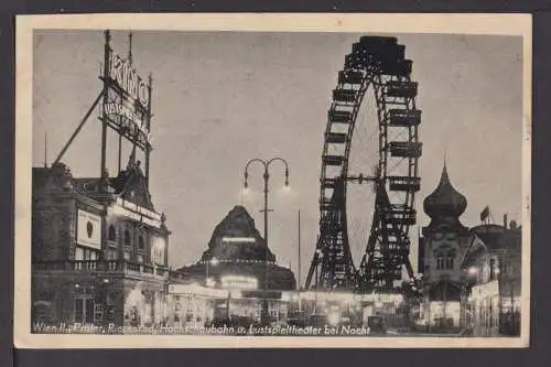 Ansichtskarte Wien Österreich Prater Riesenrad Kino Feldpost Markranstädt 1941