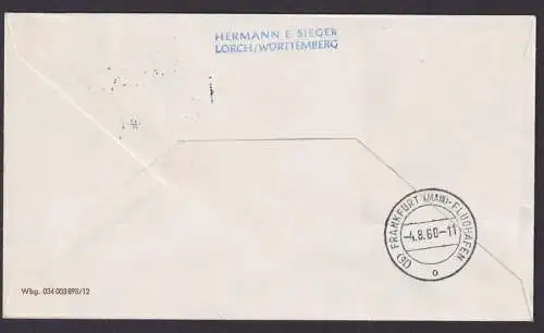 Flugpost Brief Air Mail Lufthansa gute Destination Dhahran Saudi Arabien Cairo