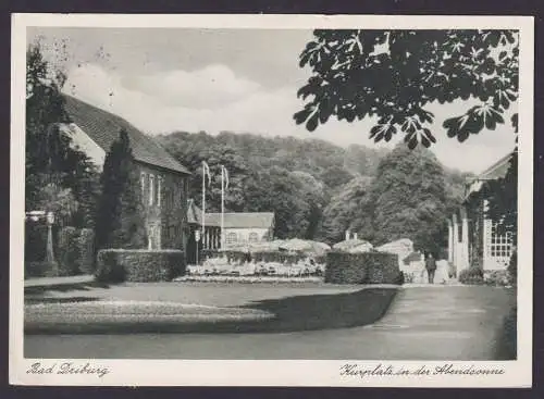 Ansichtskarte Bad Driburg NRW Kurplatz Park n. Hamburg 06.05.1955