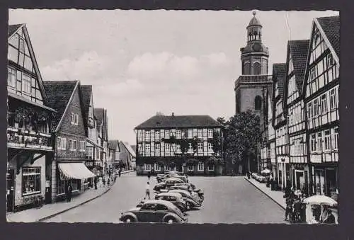 Ansichtskarte Rinteln Weser Niedersachsen Nicolaikirche Fachwerkhäuser n.