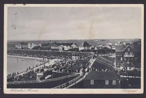 Ansichtskarte Büsum Schleswig Holstein Nordseebad Meer Strand n. Rödemis SH